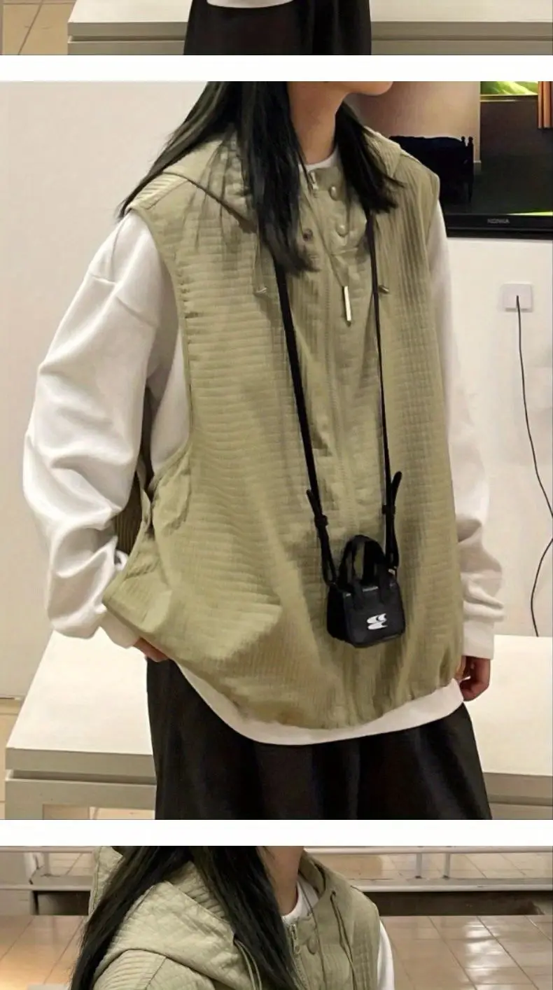 

Жилеты Жилеты Тонкий женский жилет со стразами Зимний плюшевый полный подкладка Теплая домашняя одежда Домашняя уютная моющаяся съемная без гендерно