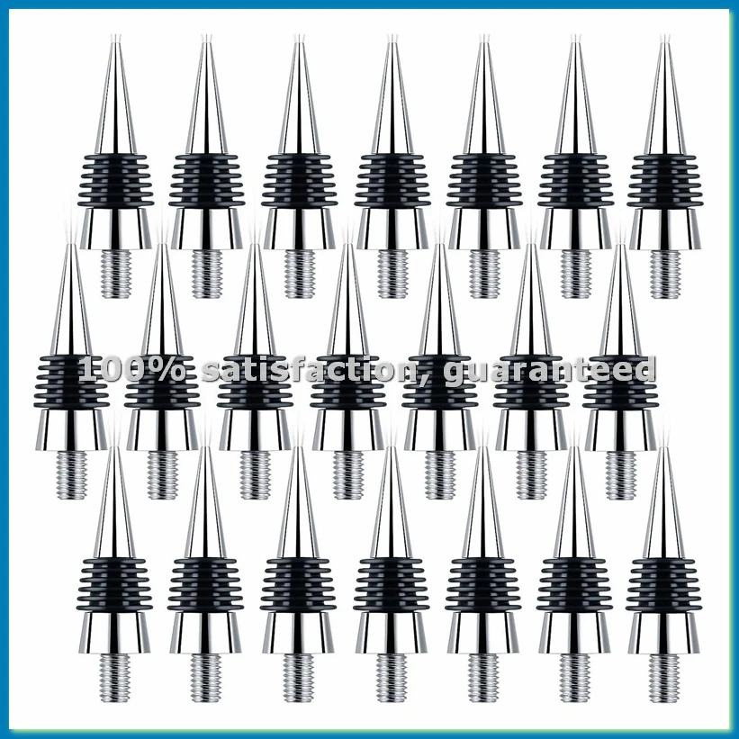 21Pcs Bottle Stopper Zinc Alloy Wine Bottle Stopper Kits Ring Wine Topper Reusable Wine Corks Bottle Stopper Inserts-AT35