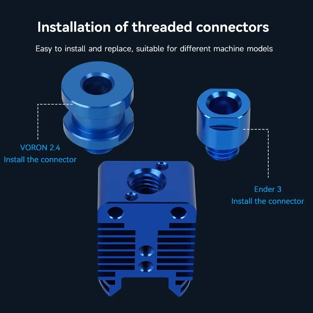 NEUES Upgrade TZ E3 2.0 Hotend Kit Hochgeschwindigkeits-Druckkopf für Ender 3/CR10/VORON 2.4 Hi-End-Extruder J-Kopf für Ender 3 V2 CR10 – Detail 4