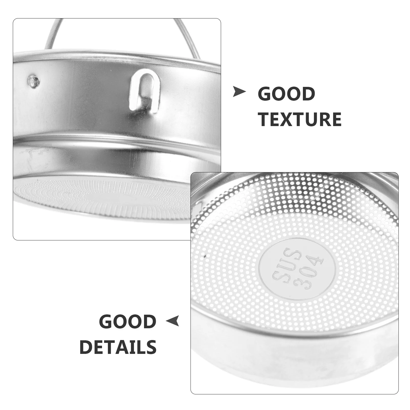 مصفاة شاي من الفولاذ المقاوم للصدأ للزجاجة 2 قطعة مصفاة شبكية دقيقة لتخمير الشاي بأوراق الشجر السائبة #3