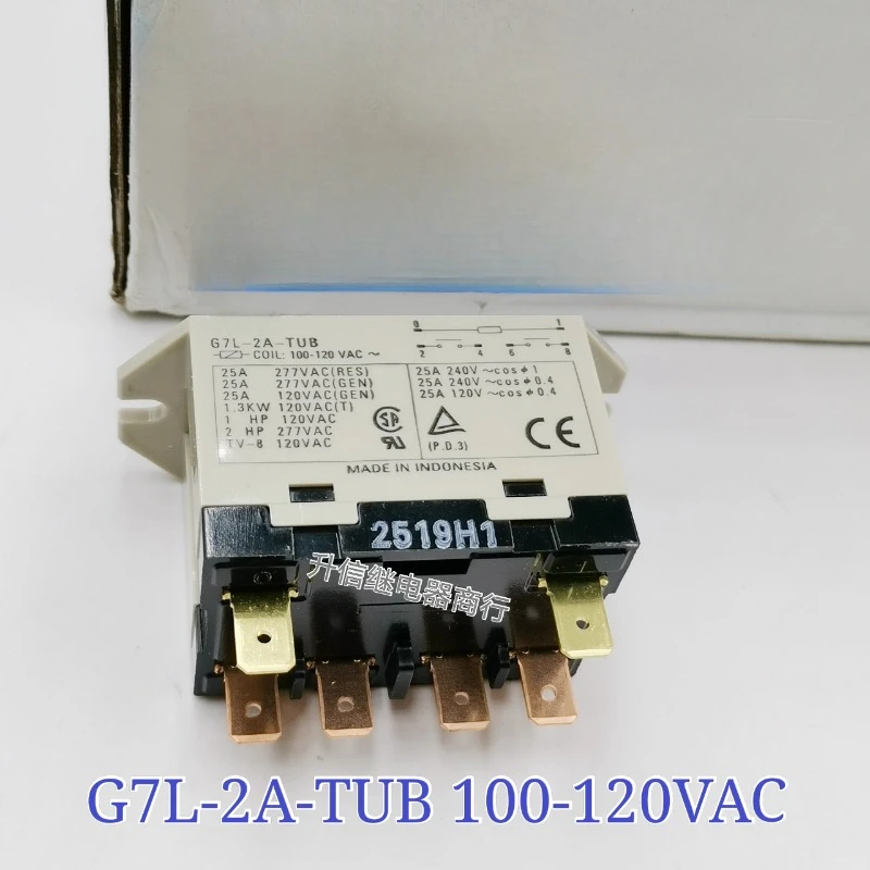 

（Brand-new）1pcs/lot 100% original genuine relay:G7L-2A-TUB 100-120VAC 25A 6pins