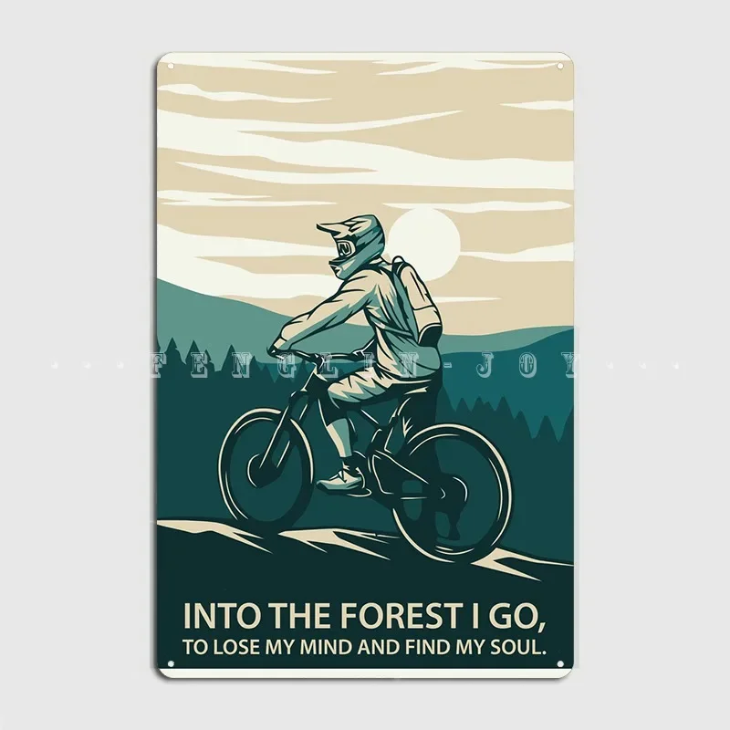 Retro Enduro Mountain Bike Metal Plaque Poster Wall Cave Party Funny Plaques Tin Sign Poster