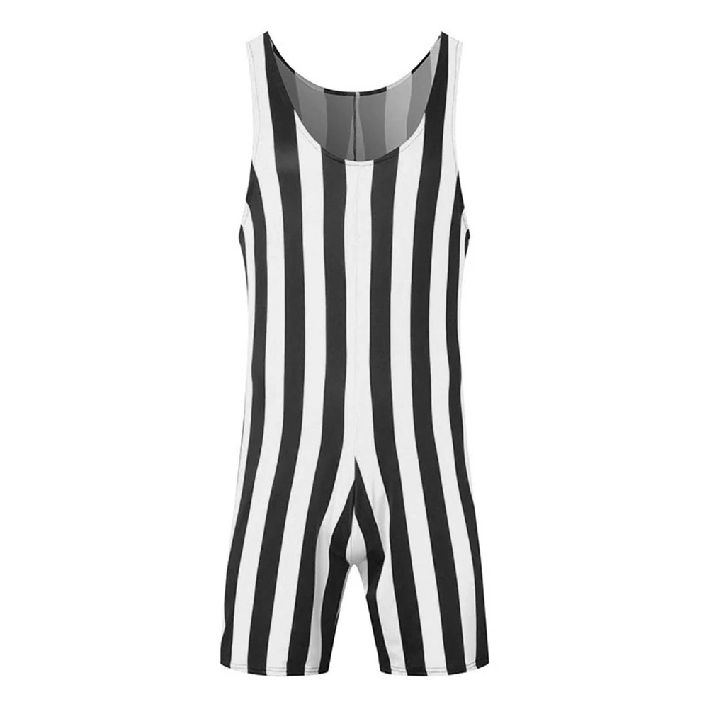 Daily Use For Indoor Sports Men Shapewear Rompers Men\\\'s Erotic Clothing Polyester Fabric Regular Length Sleeveless Design