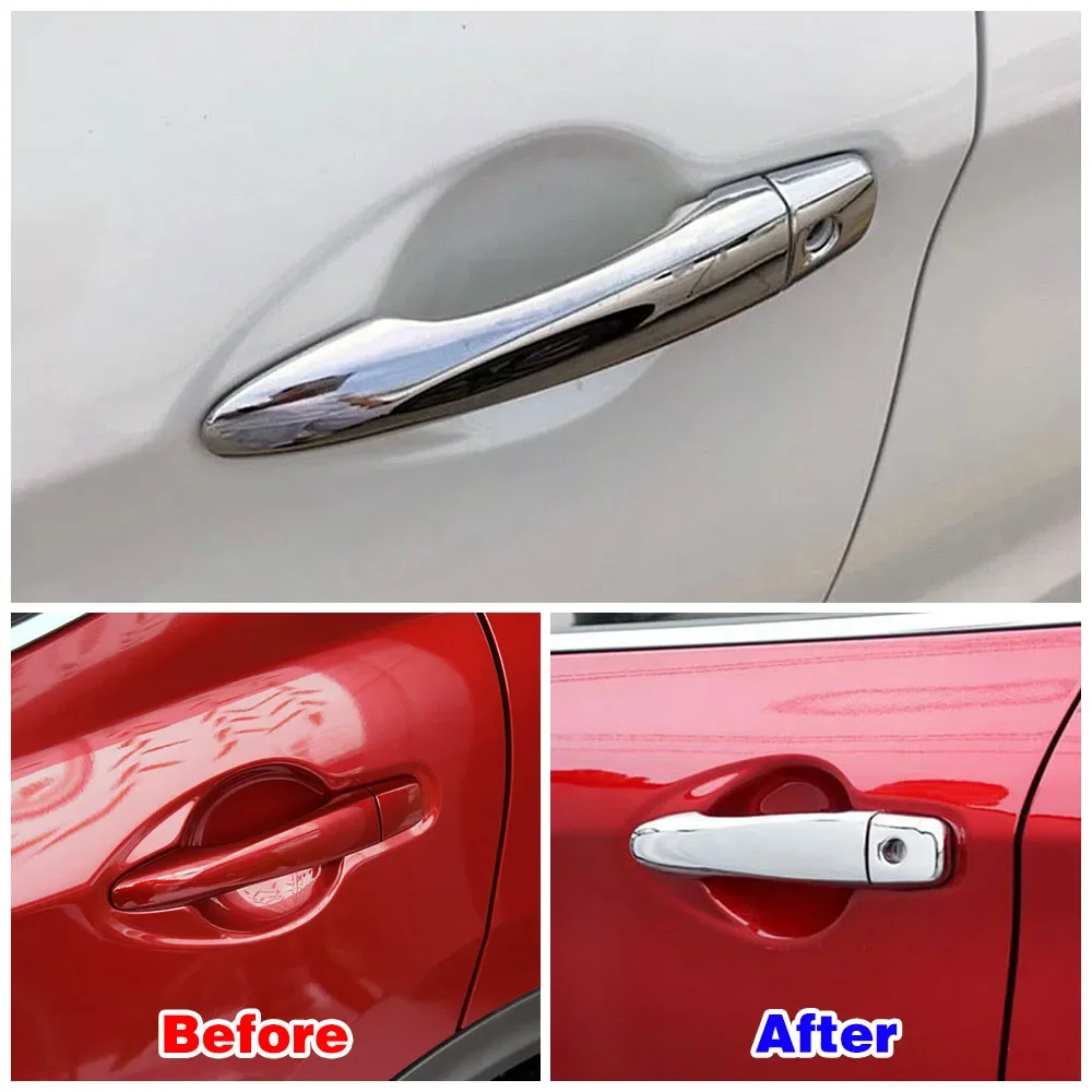 For Nissan Sentra MK7 2013-2019 Car Exterior Modify Chrome Door Handle Cover Decoration Trim Protection Sticker