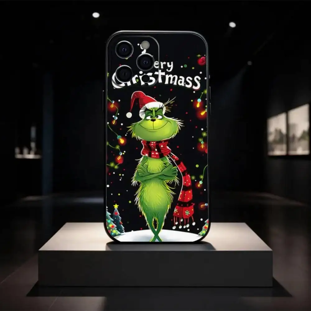 C-Christmas G-Green M-Monsters جراب هاتف سيليكون ناعم لهاتف آيفون 17 16 15 14 13 12 11 X XR Plus Pro Max Plus #4