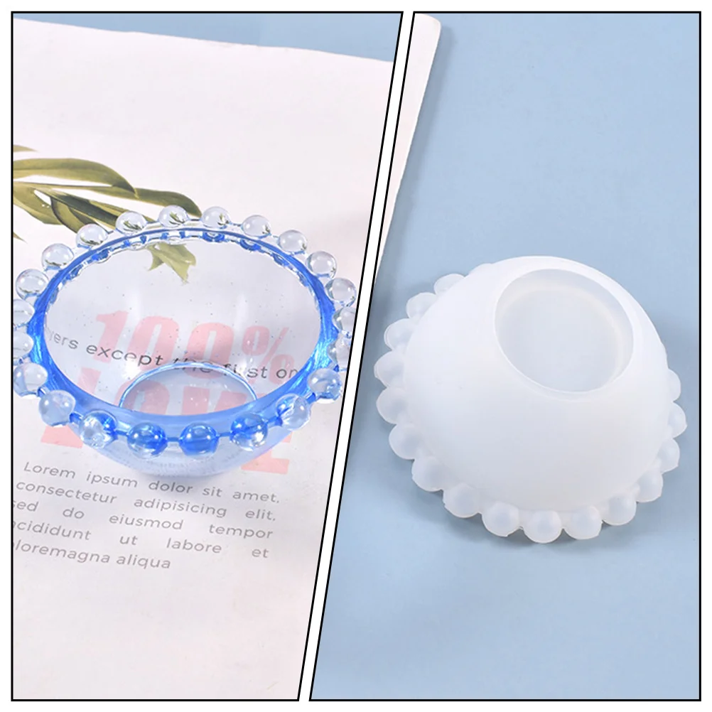 

1Pcs DIY Manual Mold Crystal Epoxy Plate Making Tool White Durable Tear Resistant Easy Clean for Crafts DIY Saucer Mold