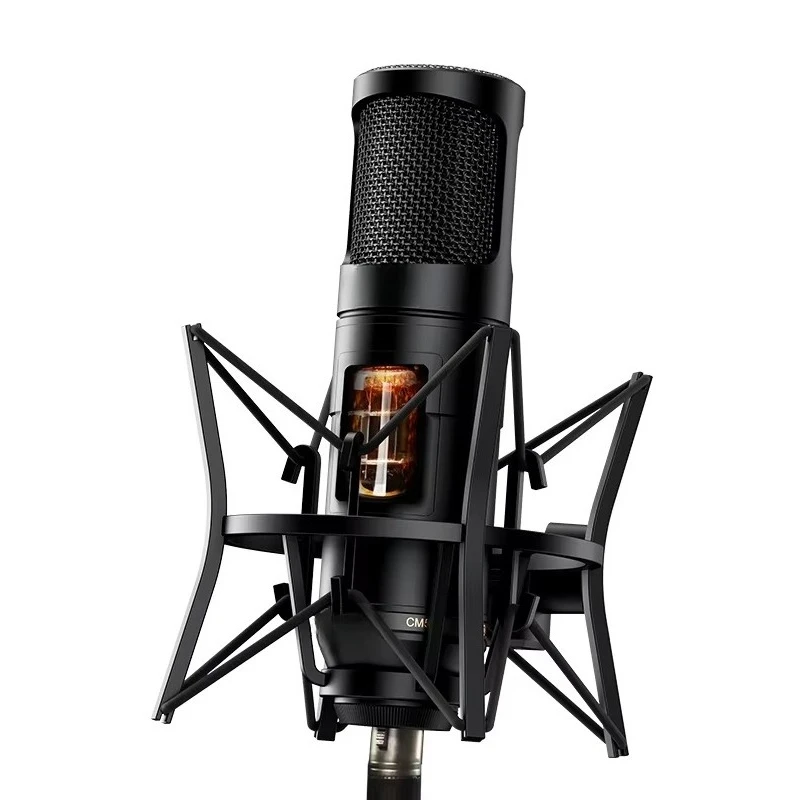 For  CM500 Large-diaphragm Tube Condenser Microphone Set 48V Phantom Power XLR wired connection Metal Material for Studio