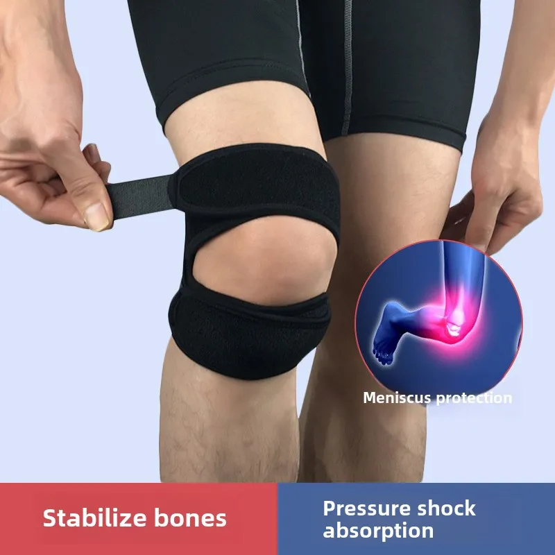 1 adjustable kneepad, patella elastic bandage, football and basketball fitness kneepad.