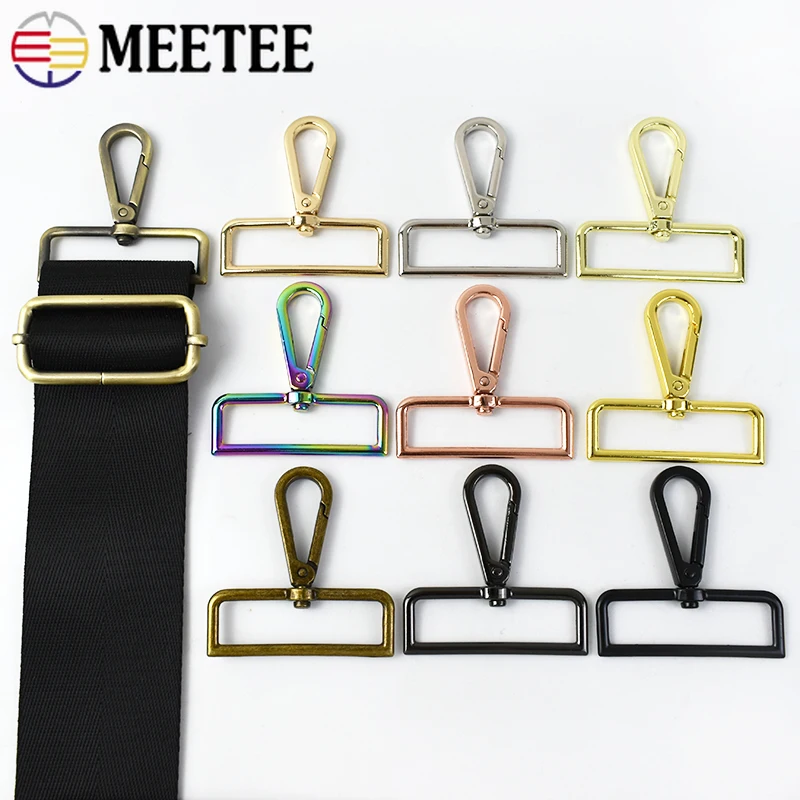 

30Pcs 16-50mm Metal Swivel Lobster Clasp Clip Buckle Keychain Hooks Bag Strap Connector Carabiner Webbing Hardware Accessories