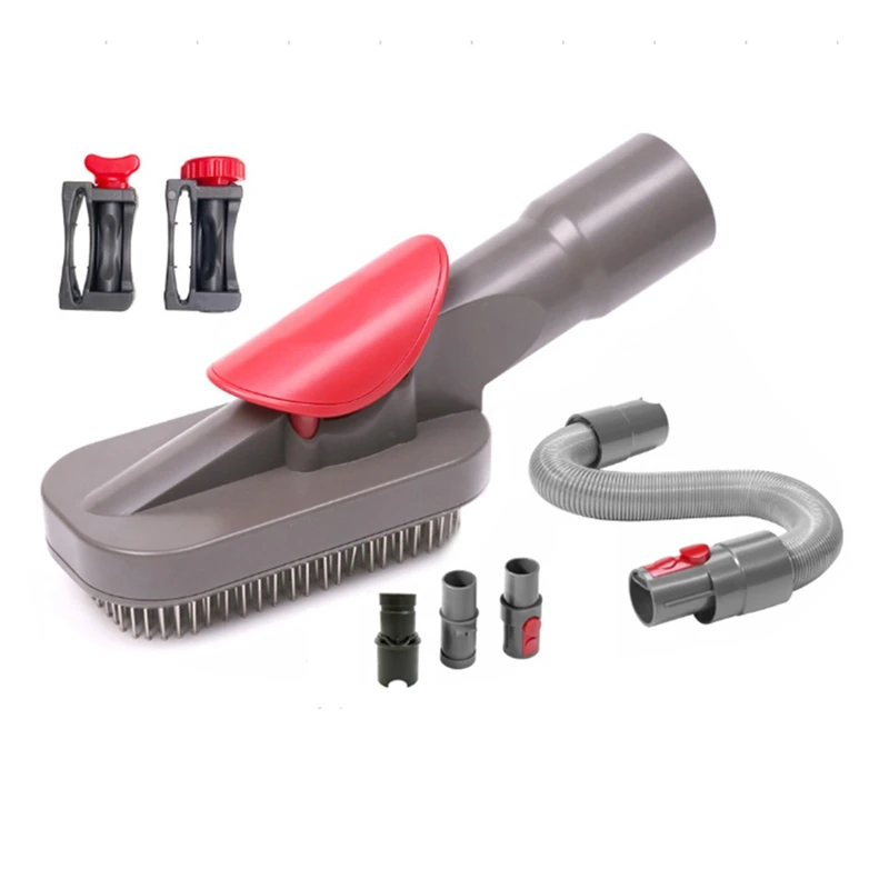 Vacuum Attachment Dog Cat Pet Brush Groom Tool For Dyson V6 V7 V8 V10 V11 V15 Vacuum Cleaner Pet Suction Head Tool