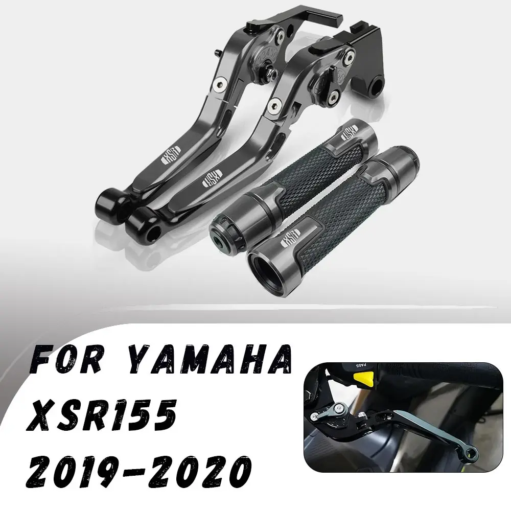 

For Yamaha XSR155 2019-2020 CNC Folding Brake Clutch Lever Handbrake Handlebars Grip Handles Hand Grips Motorcycle Accessories