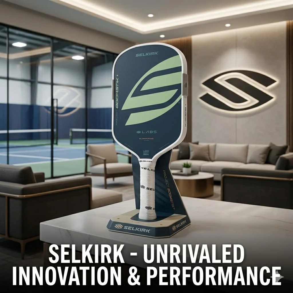 

Selkirk LABS Boomstik T700 Raw Carbon Fiber Pickleball Paddles Thermoformed Elongated Pro Racket USAP Approved Max Spin Control