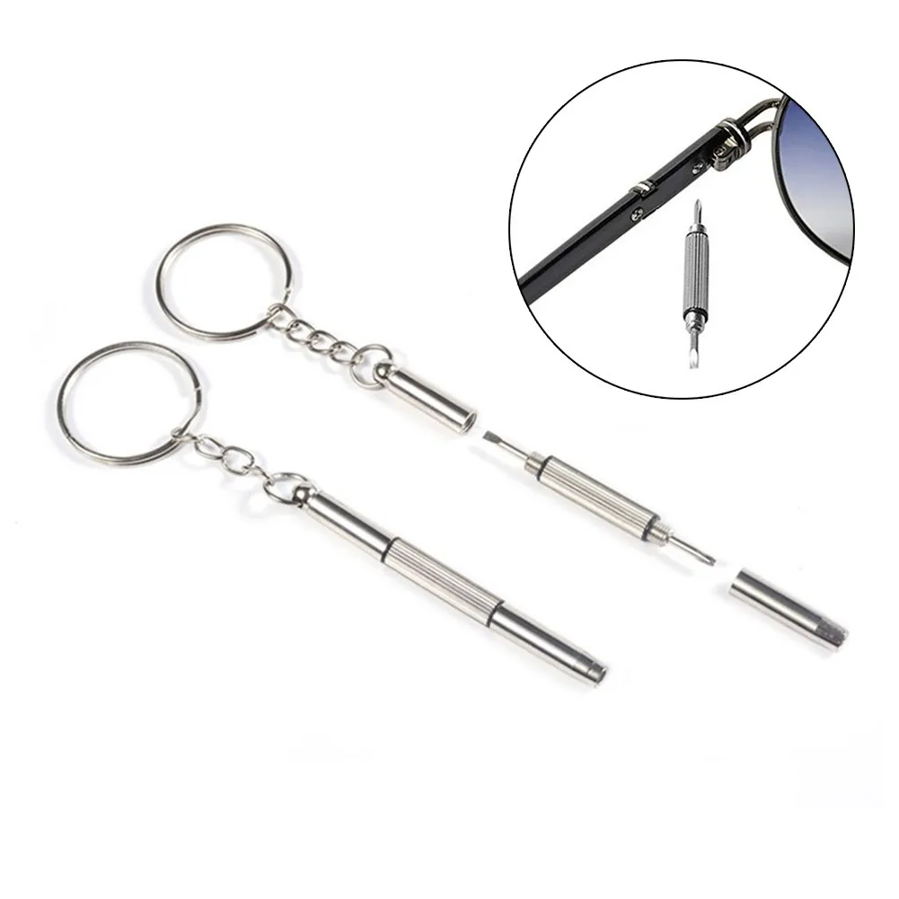 Glasses Screwdriver Portable Multifunctional Three In One Small Screwdriver Glasses Watch Mobile Phone Three Purpose Repair Tool