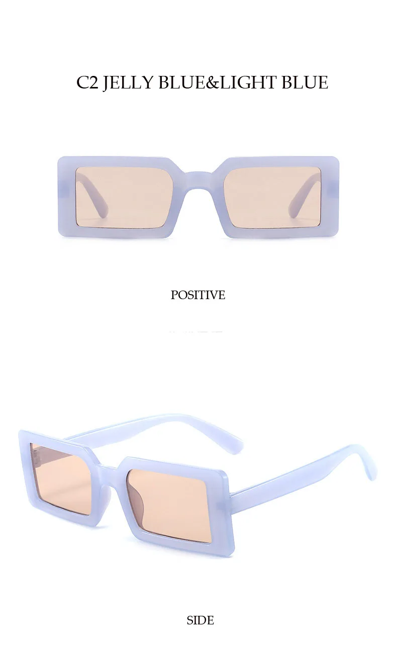 Quadratische Sonnenbrille für Damen, Kleine Rechteckige Sonnenbrille für Damen/Herren, Vintage Retro-Brillen für Frauen – Detail 6