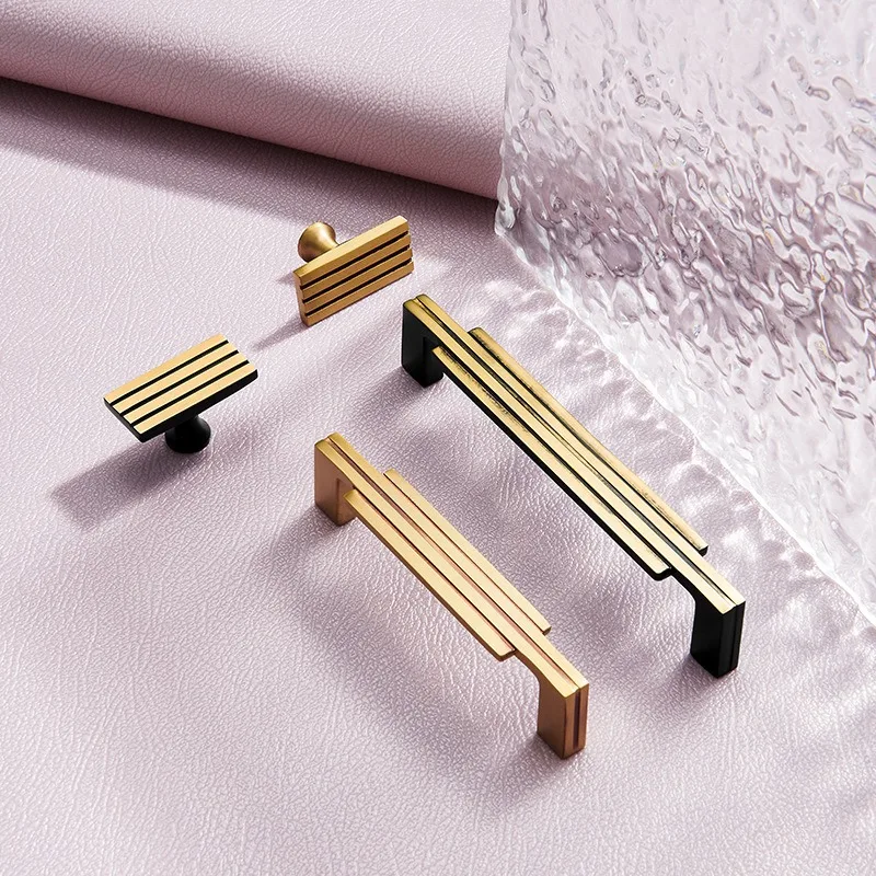 Modern Nordic Cabinet Small Handle Modern Minimalist Wardrobe Door Brass Handle Drawer European Cabinet Chinese Style