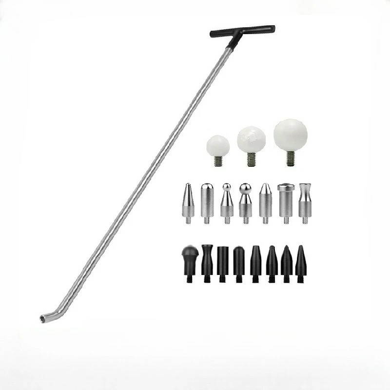 

Инструменты для ремонта вмятин автомобиля, лом, комбинированный набор крючков, восстановление ямы, толкатель из марганцевой стали, сменная ремонтная головка