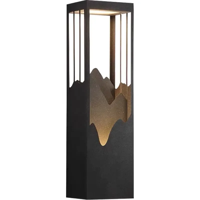 Factory custom modern fashion LED cylindrical/square polycarbonate outdoor wall light IP65 waterproof corridor garden light