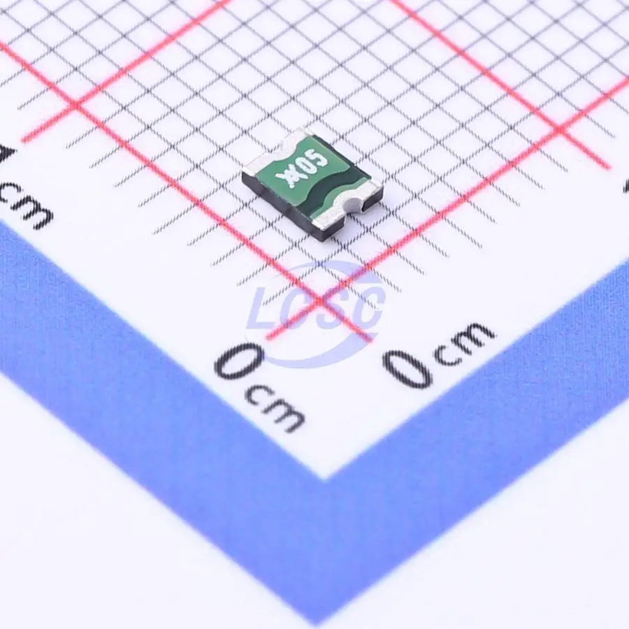 20-100Pcs/Original MICROSMD005F-2 Mark Code 05 Polymeric PTC Resettable Fuse 30V 50mA Ih SMD 1210 3225 Metric Concave