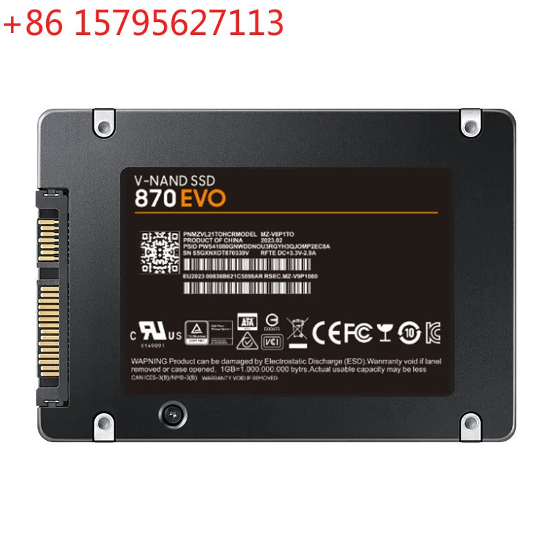 

SSD 870EVO 1 ТБ 2 ТБ 4 ТБ SATA3 2.5 дюйма для настольных ПК и ноутбуков, универсальный