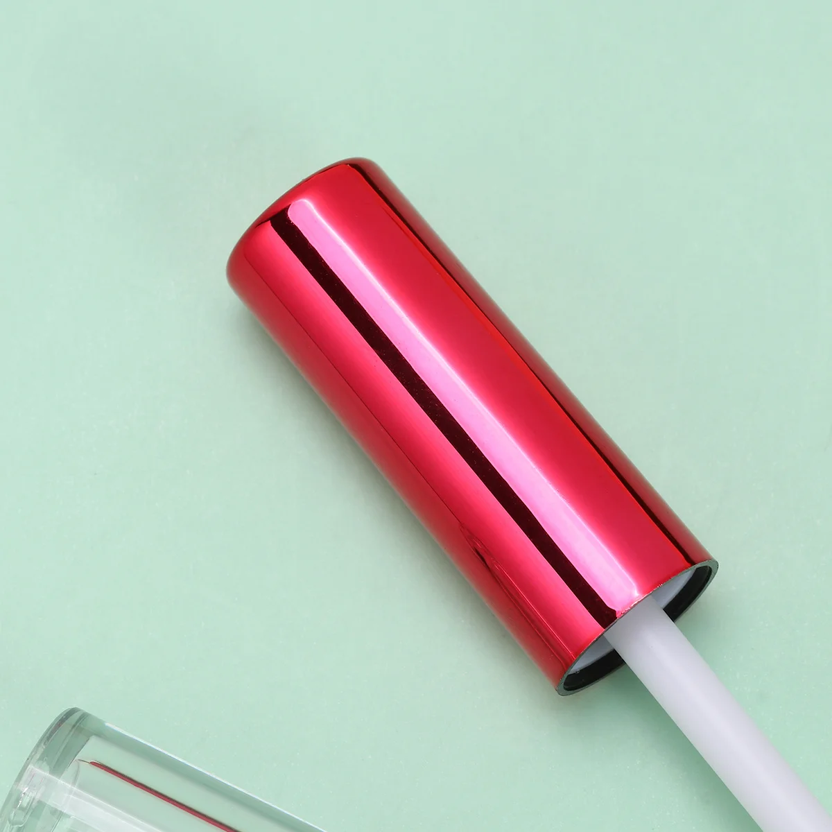 10 قطعة أنبوب تغليف أحمر الشفاه البلاستيكي الشفاف غطاء أحمر مانع للتسرب قابل لإعادة الاستخدام تخزين ملمع الشفاه المحمول للسفر #1