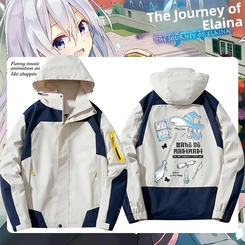 

Унисекс куртка-ветровка Eirene в стиле аниме Magic Girl Journey, молодежная, стандартного кроя, с цветовыми блоками