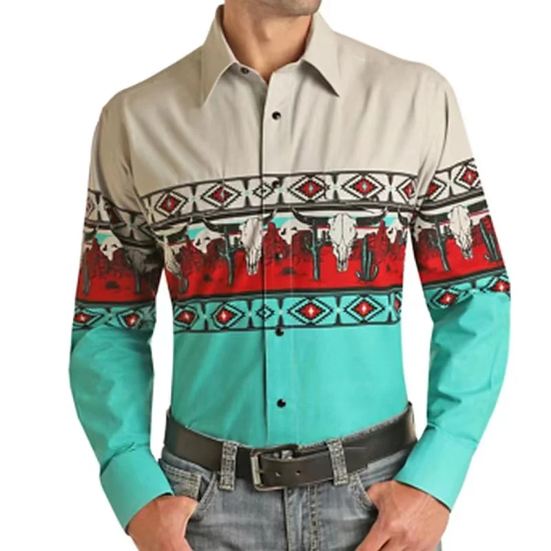 

Lilang Men's Spring And Summer Thin Fashion Business Chinese Style Silk Long-sleeved Shirt Silk Shirt Mulberry Silk Flower Shirt