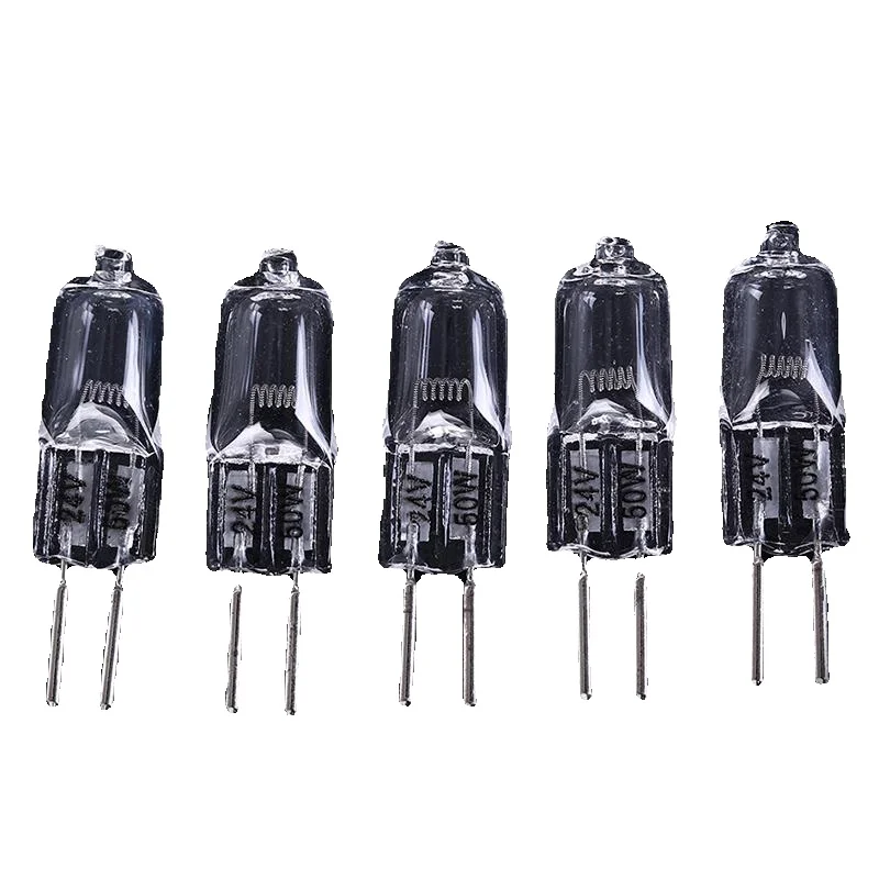 Lampe halogène en cristal insérée, lumière chaude, base d'ampoule, clair, 35 W, 50W, 2900K, G5.3, 24V, ensemble de 5 pièces