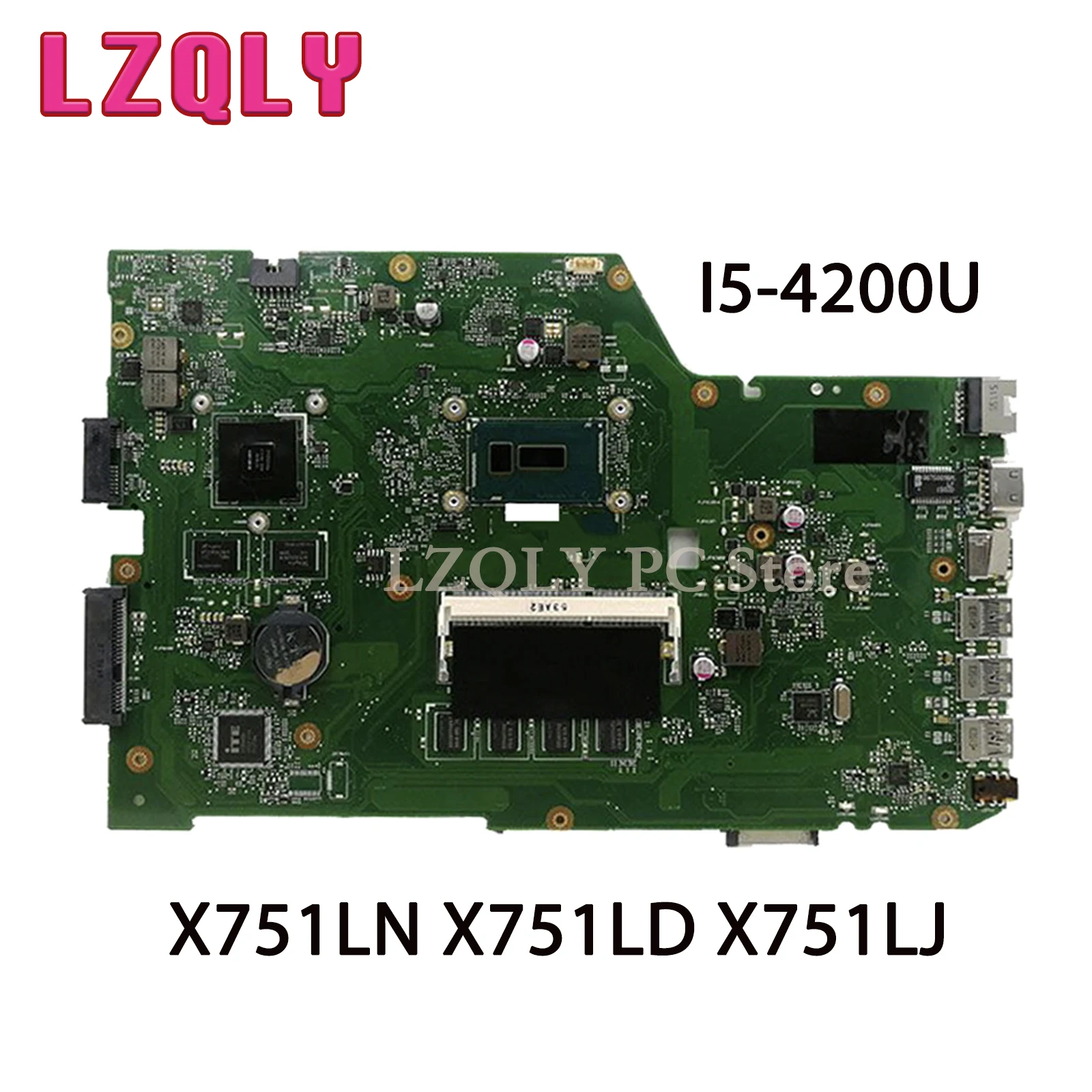 LZQLY For Asus K751LD F751LDV X751LDV X751LJ X751LB X751LN X751LD Laptop Motherboard I3 I5 I7 4th V2G 4GB 100% Working