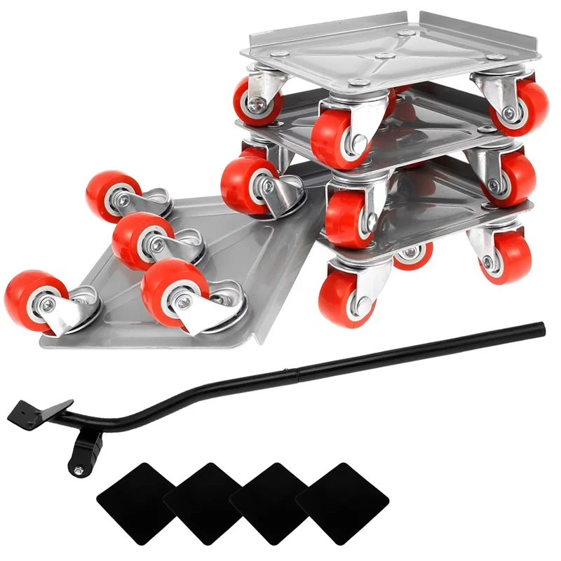 ABNO-For Large Furniture Handling Furniture Dollys,Roller Handling Tool With 5 Wheels,Carbon Steel Panel Heavy Duty Dollys