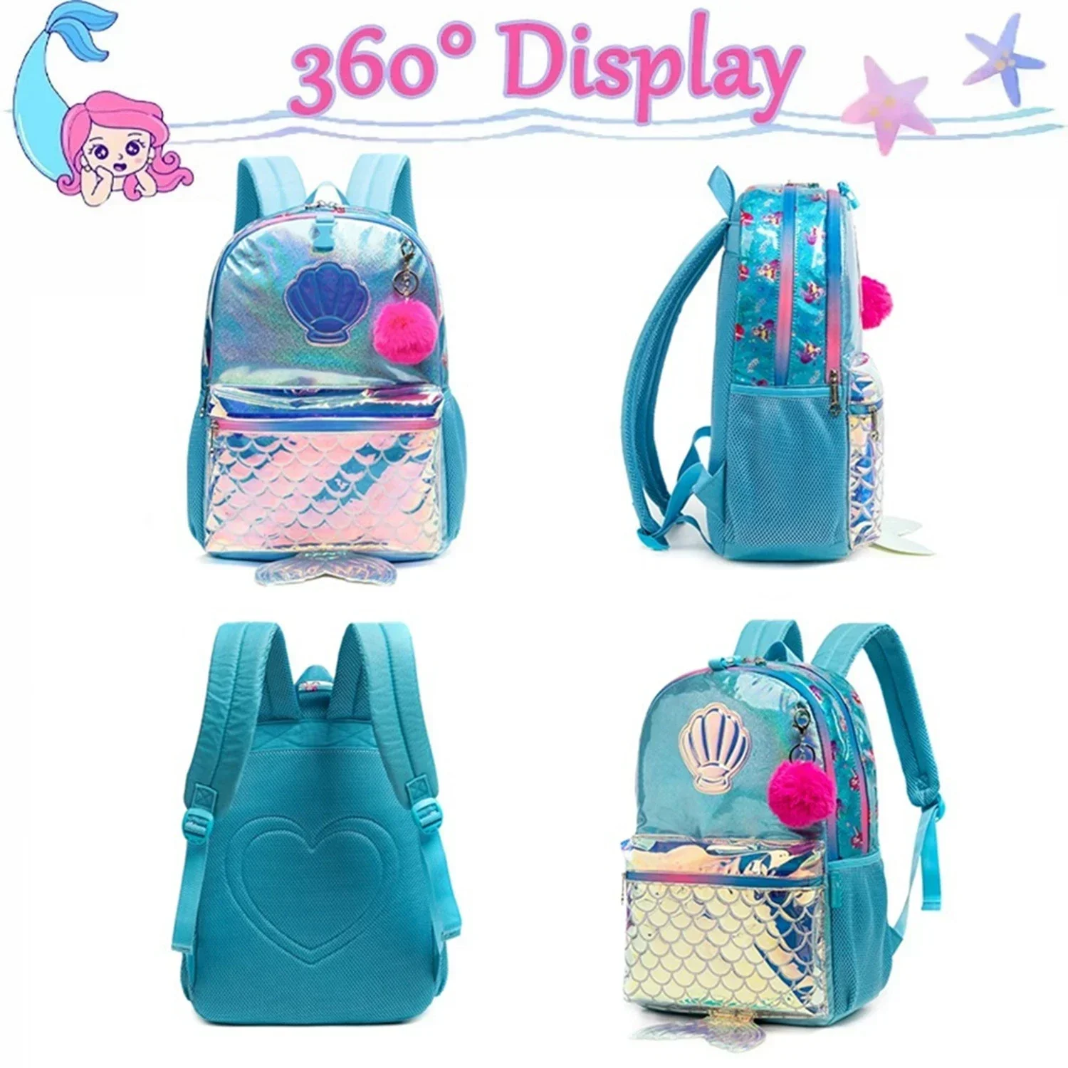 Dropshipping Children Backpack for Girls Cute Backpacks for School Primary Students School Bags with Lunch Bag Kids Book Bags