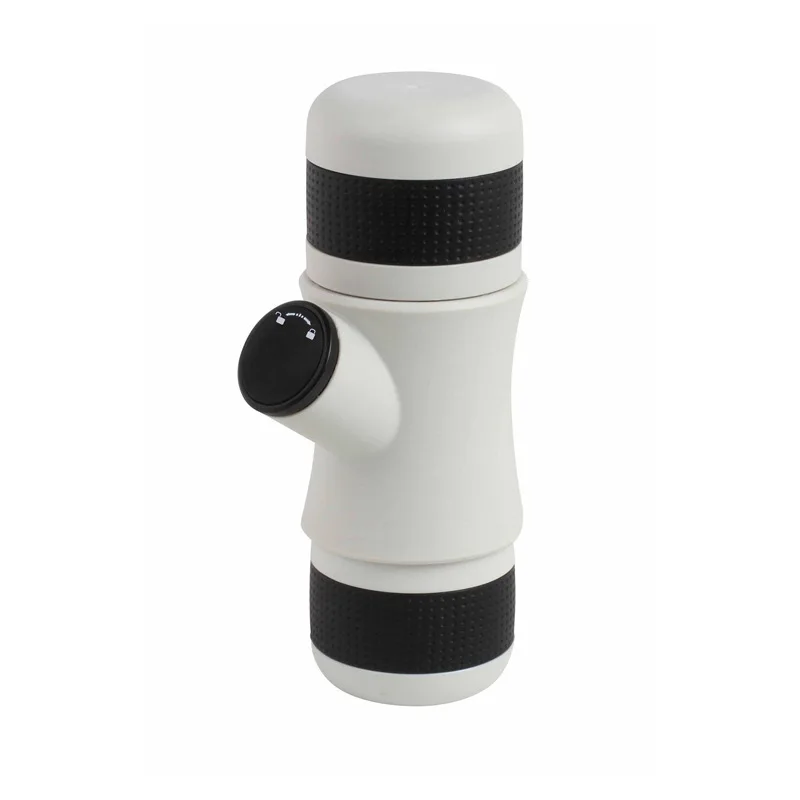 Portable mini coffee maker, hand press, capsule coffee maker, outdoor, plastic espresso, travel car, black, white, red