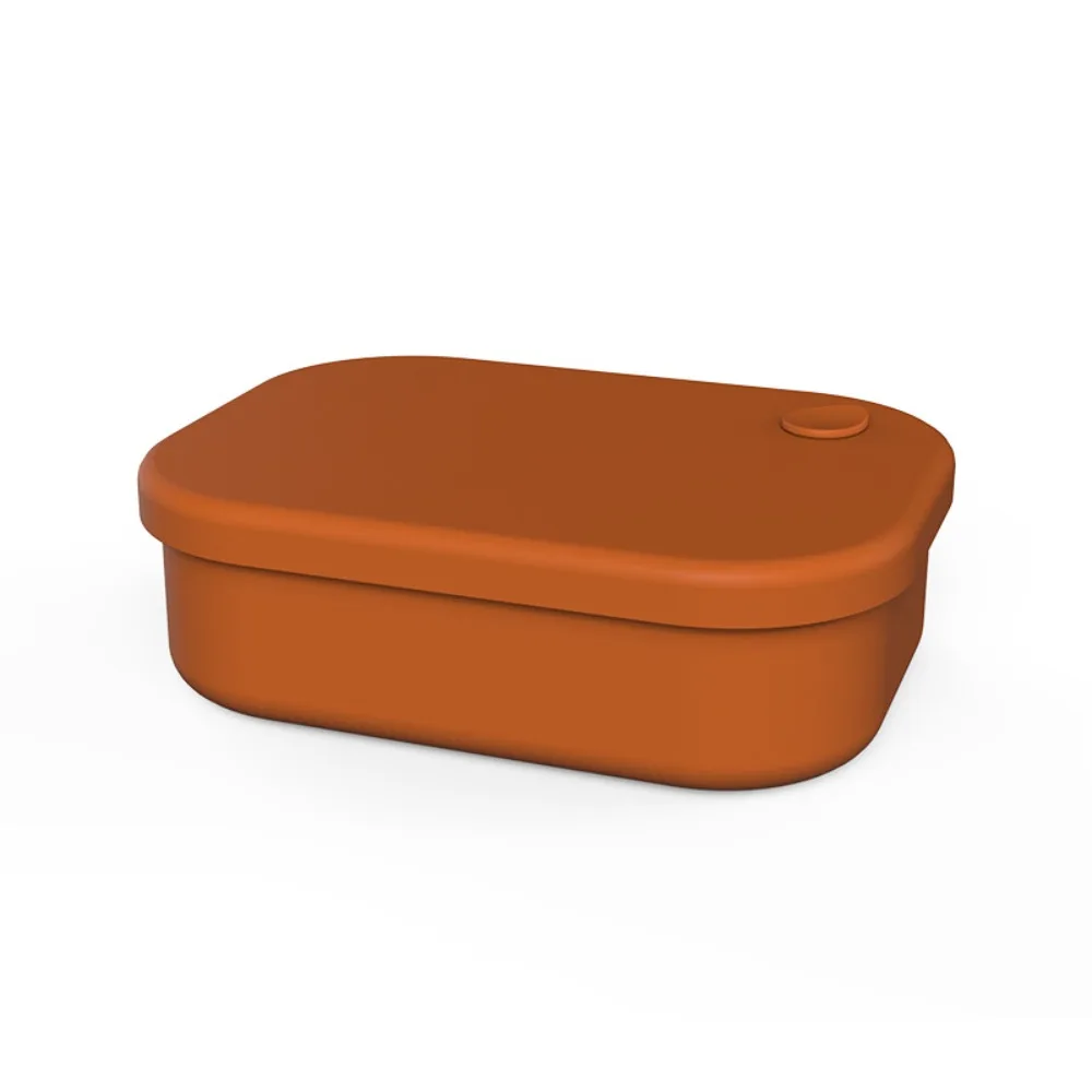 Leak-proof Silicone Lunch Box BPA-free 4 Compartments Microwave Safe Lunch Box Reusable Dishwasher Safe Food Storage Container