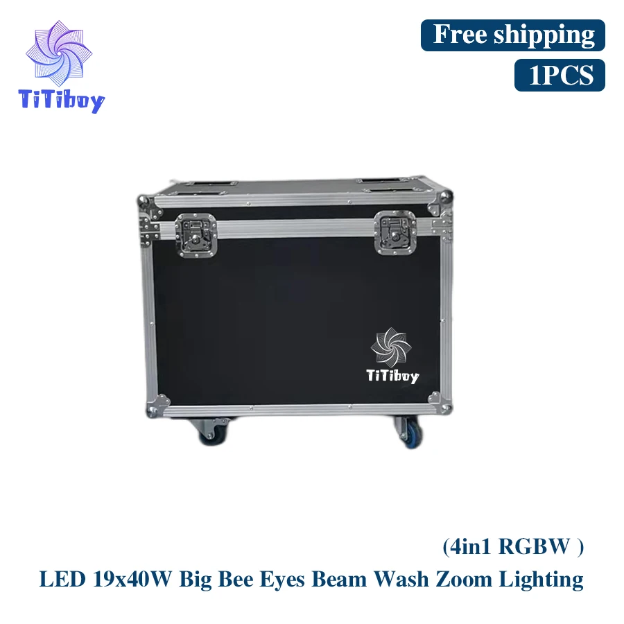 0 Tax 1 Flight Case For stage 19X40W LED Big Bee Eye Moving Head Beam Light for DJ Disco Wedding Party Night Club Performance