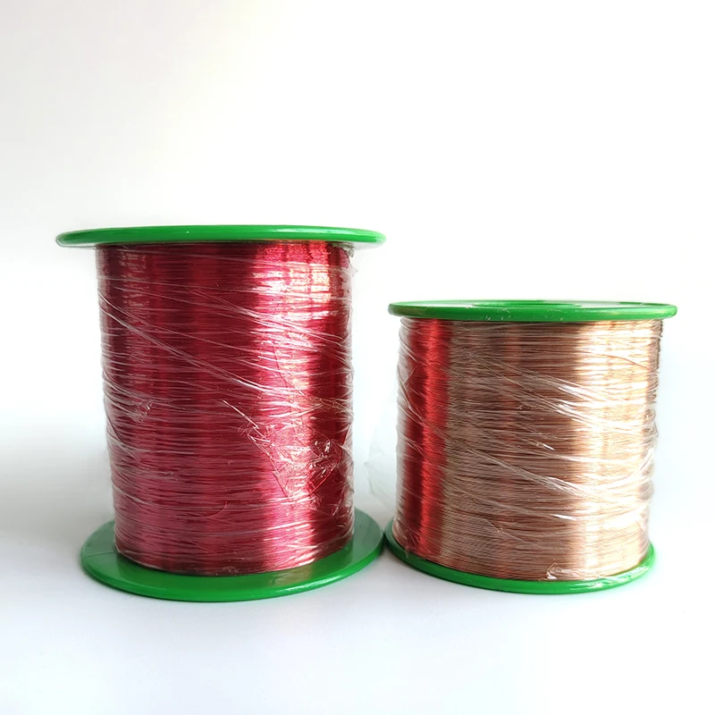 500G/Roll 0.05mm-0.19mm QA-1/155 Enameled Copper Wire Machine Enamel Winding Stripping Coil Magnet Magnetic Wires