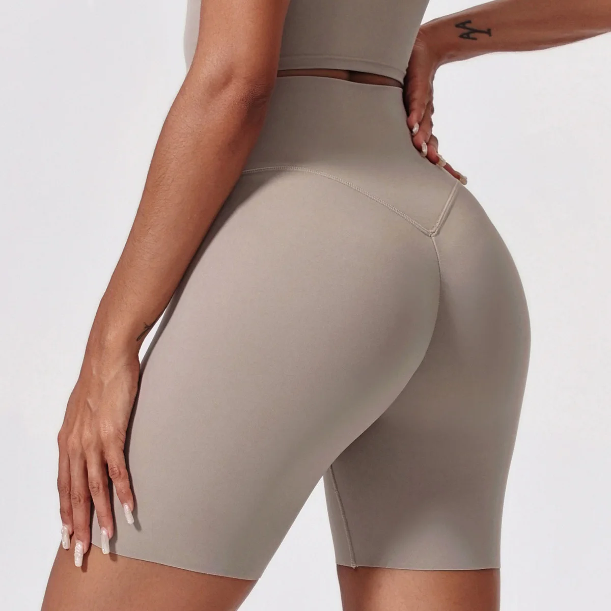 

New Yoga Shorts Sports Biker Shorts Women Naked Feeling Workout Push Up Leggings Tummy Control Running Fitness Gym Slim Pants