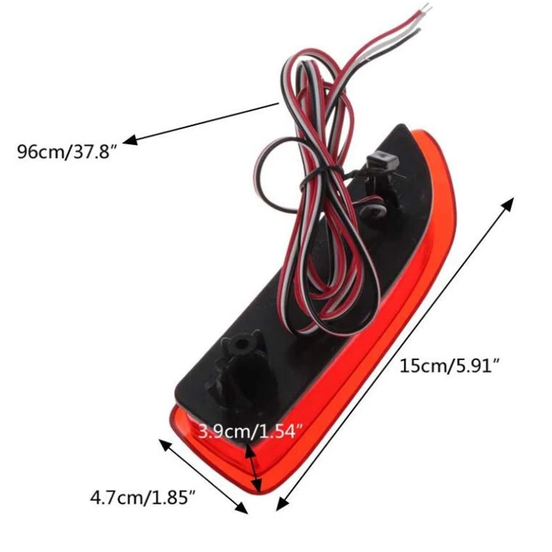 

1 Pair Rear Bumper Lights LED Reflector Brake Stop Signal Running Lamp for Toyota Corolla 2011-2012 Lexus CT200H