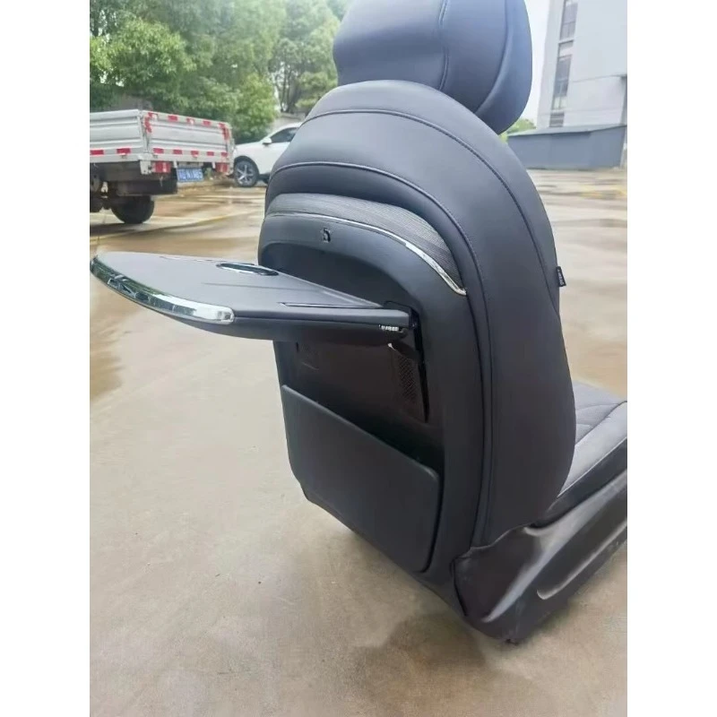 Luxury Portable Car Back Seat Table Leather Interior Accessory for Vehicle Rear Passenger for  T9