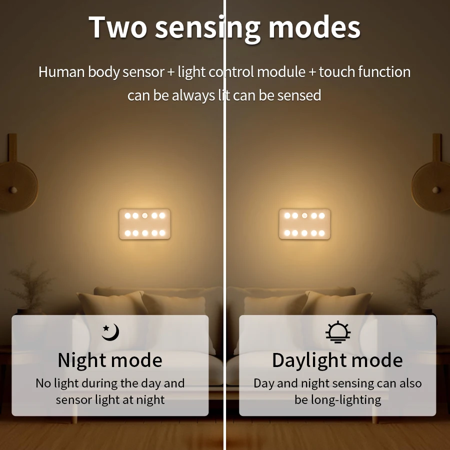 9 المصابيح ضوء تحت الكابين مع محس حركة جسم الإنسان الأشعة تحت الحمراء USB قابلة للشحن رقيقة الجسم المغناطيسي الجدار مصباح خزانة المطبخ #4