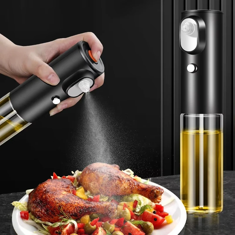 ABBN-Electric Oiler Bottle 200Ml - Glass Olive Oil Dispenser For Cooking,Detachable Electric Oiler,Easy To Clean