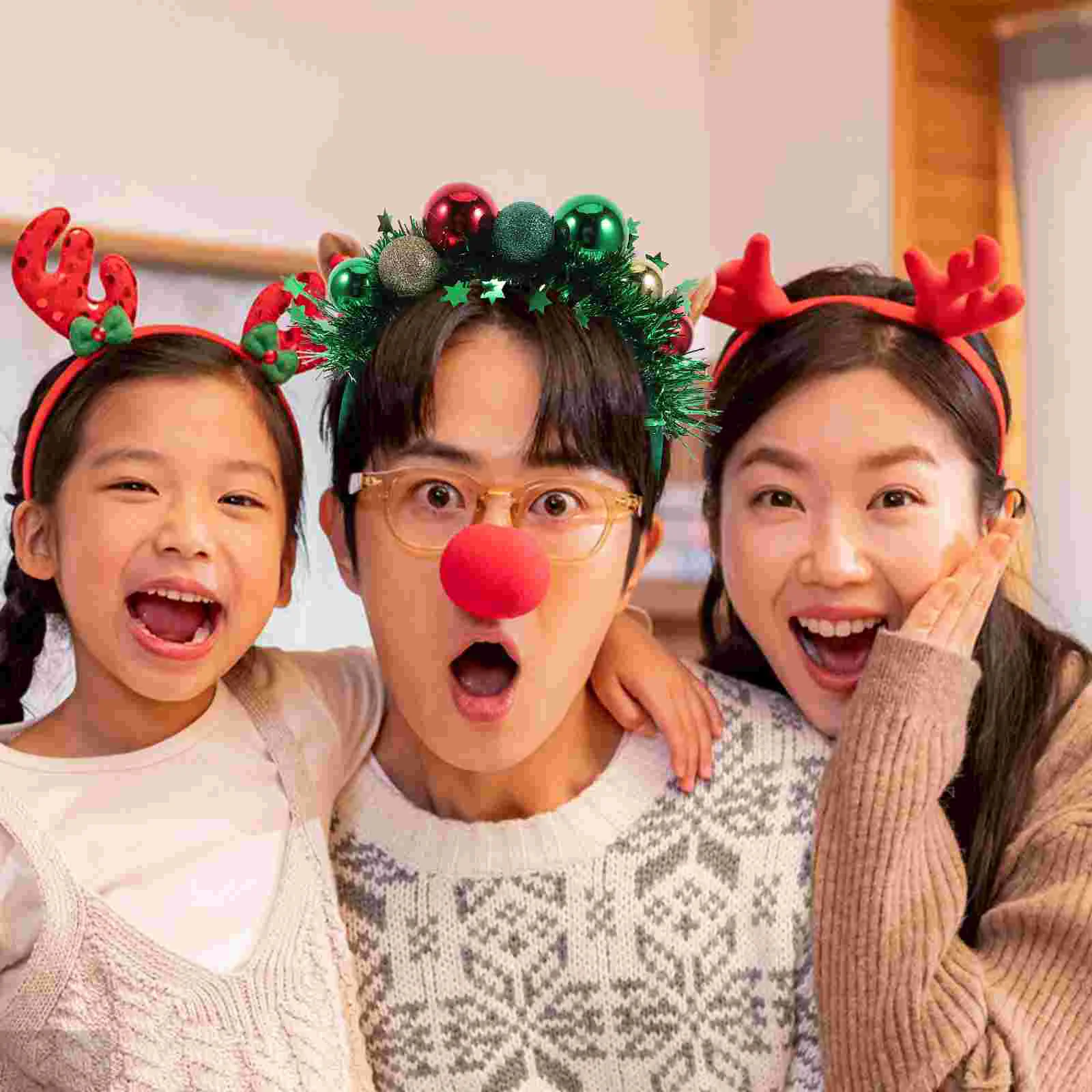 크리스마스 머리띠 헤어 액세서리 선인장 나무 장식 모자를 쓰고 있죠 플라스틱 머리 장식 공 장식품으로 크리스마스 남자