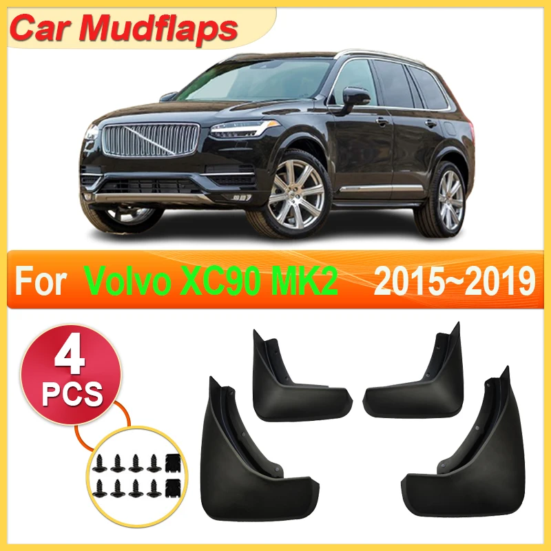 

Car Mudguards Parts For Volvo XC90 MK2 II 2016 2018 2015~2019 Front Rear Mudflaps Fenders Flare Cover Guard Auto Mud Accessories