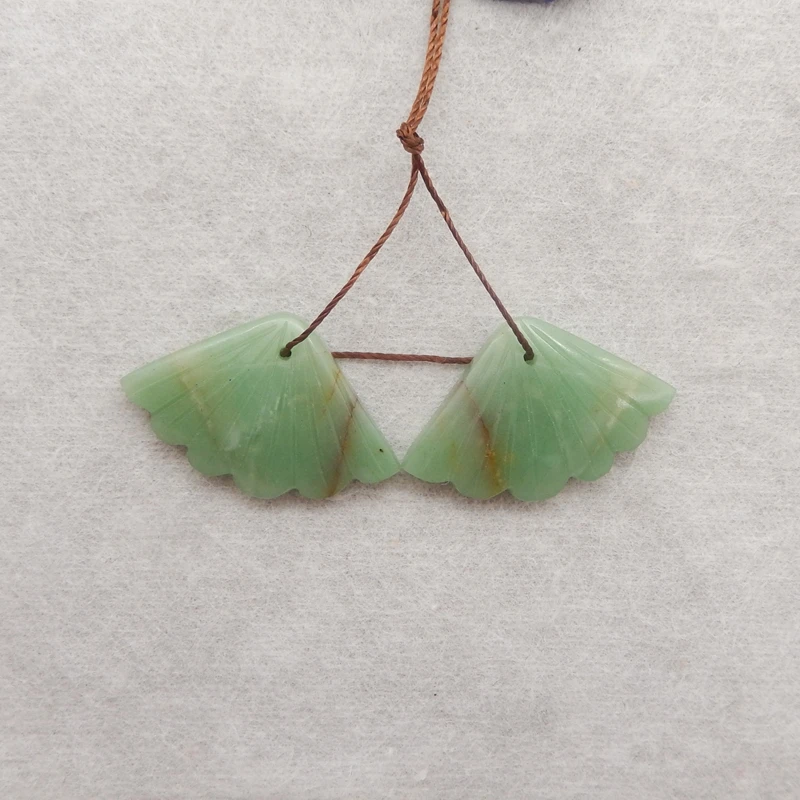 

Натуральный камень, зеленый авантюрин, форма листа, серьги, бусины 27x18x4 мм, 5,2 г для самостоятельного изготовления ювелирных изделий, ожерелье, аксессуары, модный стиль