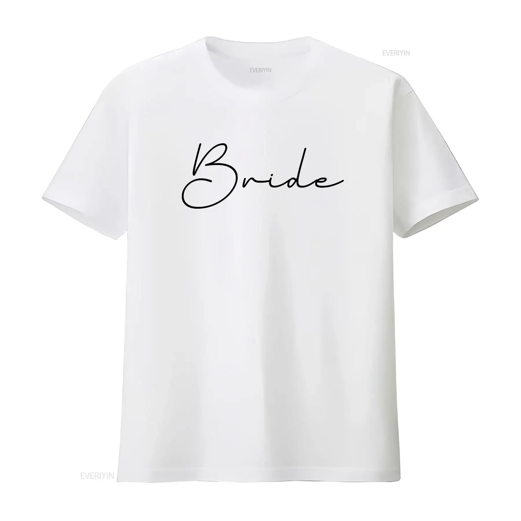 Bride T Shirt Wifey to Be Bridal Party Top Team Shower Outfit hen do Bachelorette vintage Washed fashion Breathable Casual
