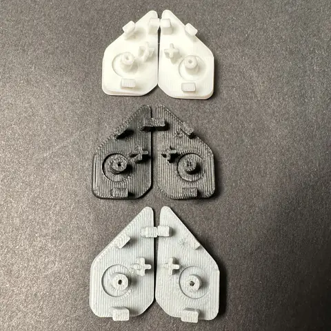 Rog Ally 휴대용 게임 콘솔 교체 부품용 플랫 백 버튼 3D 인쇄 편안한 느낌 3가지 색상 파악이 더 쉬움