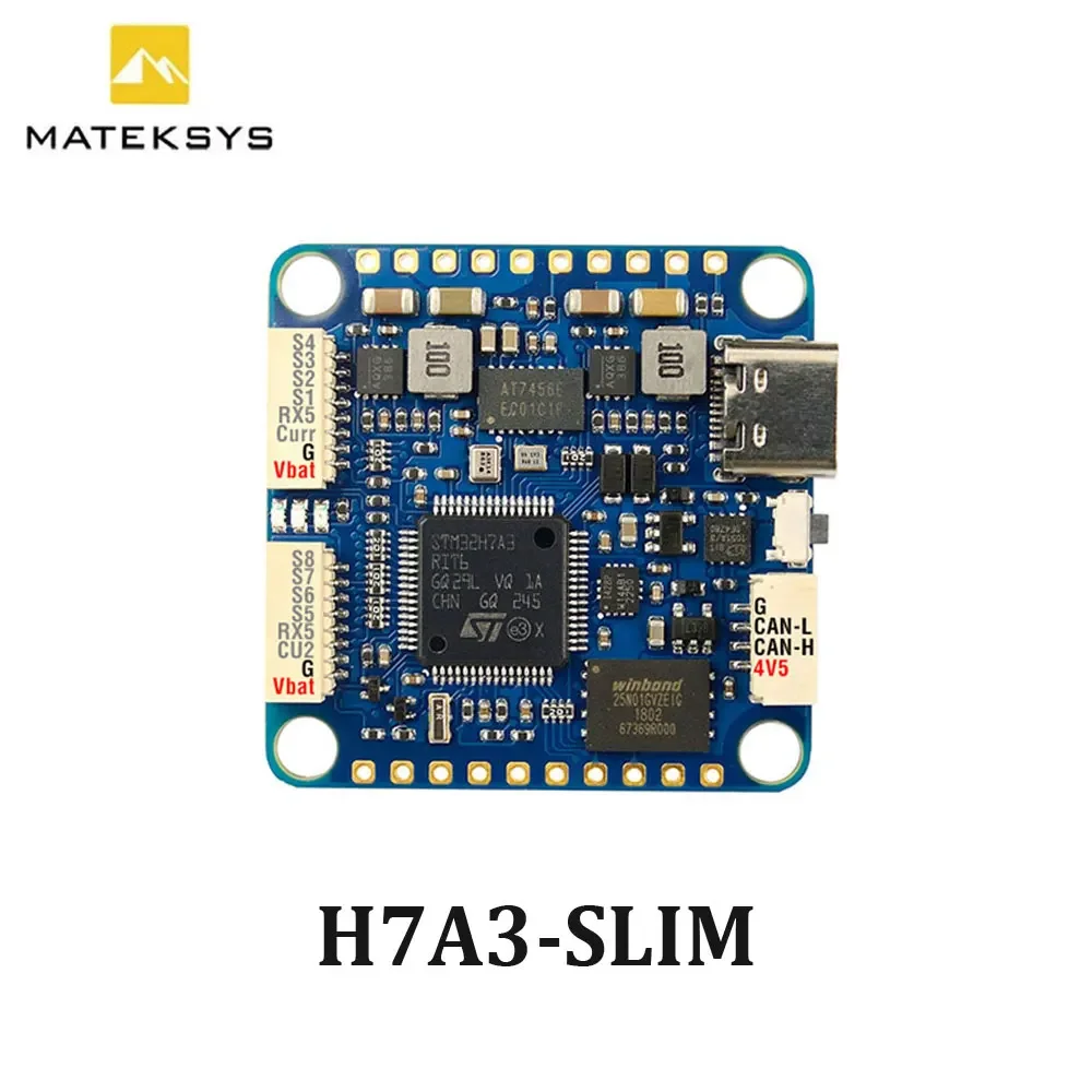 Matek MATEKSYS H7A3-SLIM STM32H7A3RIT6 kontroler lotu wbudowany ICM42688P 2 ~ 8S LiPo dla RC FPV dron wyścigowy dalekiego zasięgu