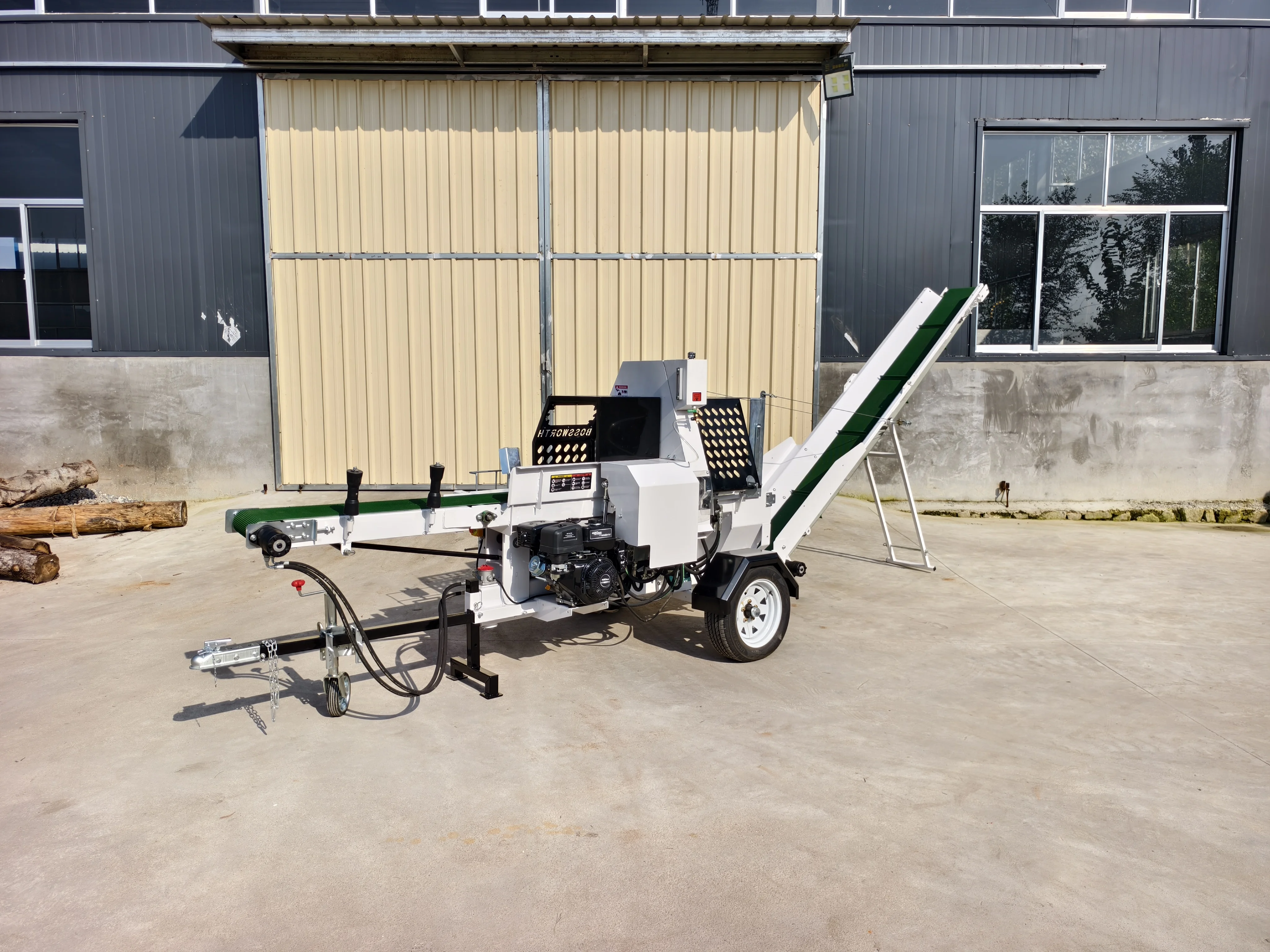 Customized Log Splitter Hydraulic Firewood Processor With Log Cutting Forestry Machinery