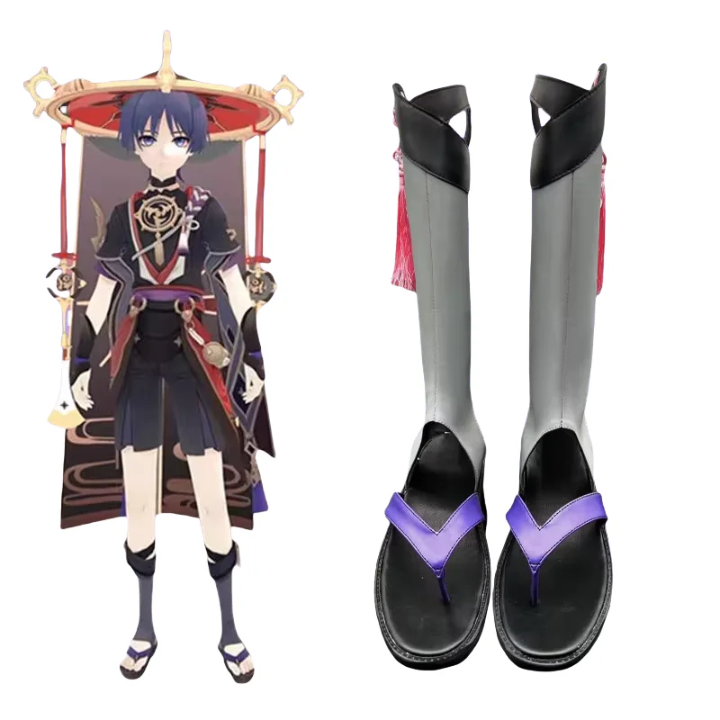 Scaramouche Kunikuzushi Wanderer Cosplay Shoes