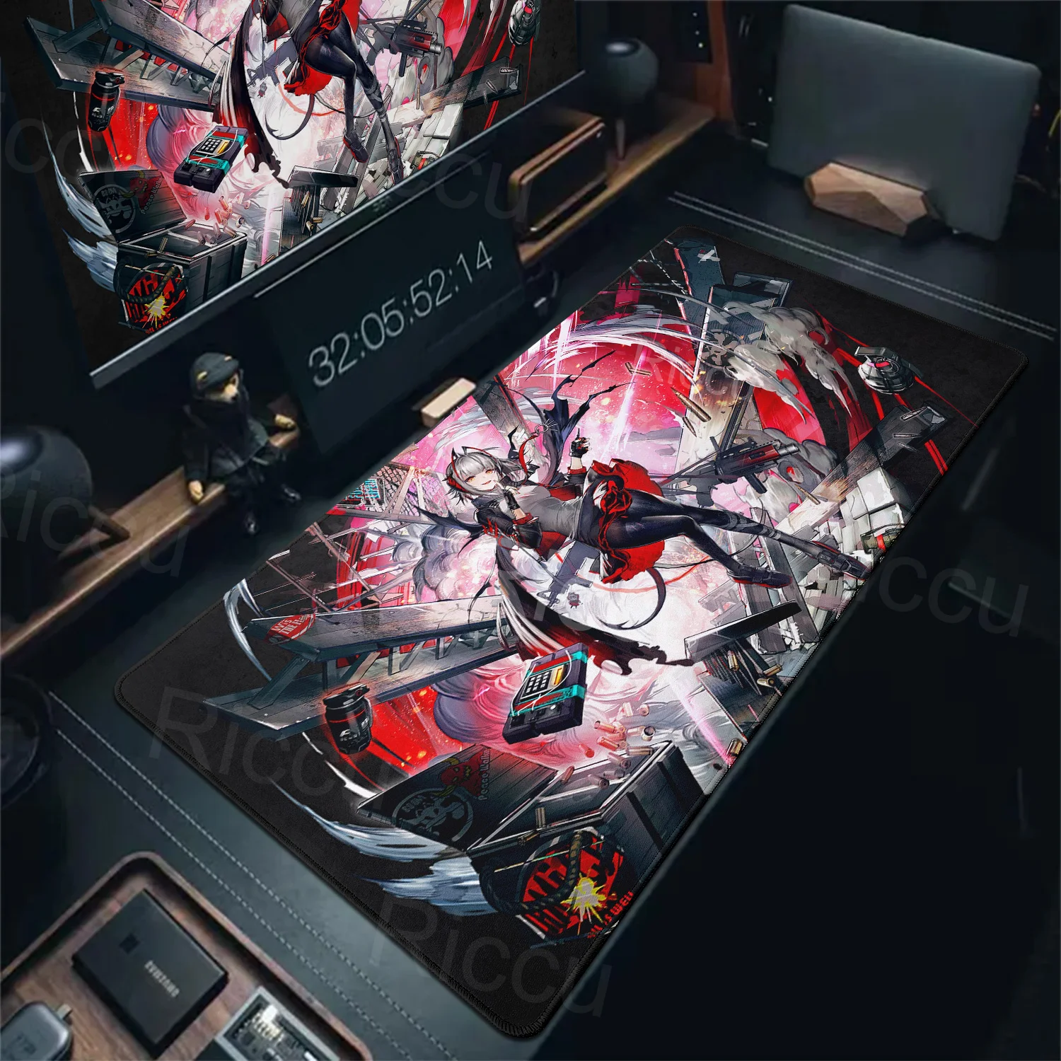 Natural Rubber Computer Desktop Mouse Pad Arknights Gabinete Mouse Pad Game Player XXL Bedroom Office Desktop Game Accessories