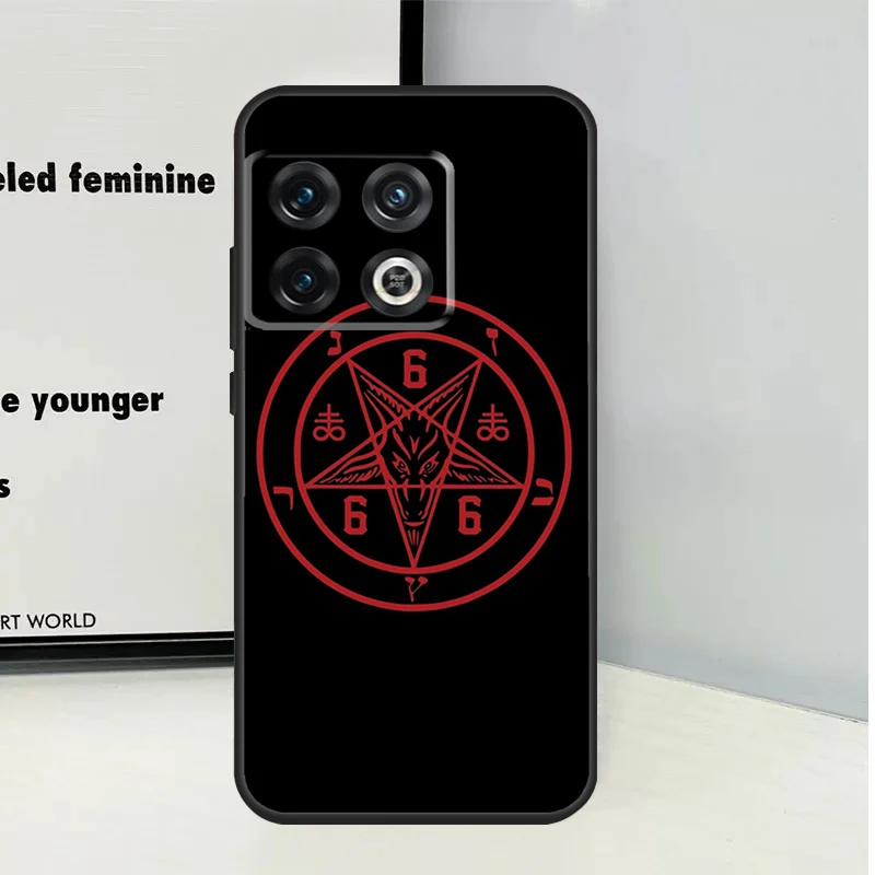 Pentagram 666 Demonic Satanic Case For OnePlus Nord 3 2T N30 N20 N10 CE 2 Lite OnePlus 10T 12R 10R 8 9 10 Pro 11 12 Cover