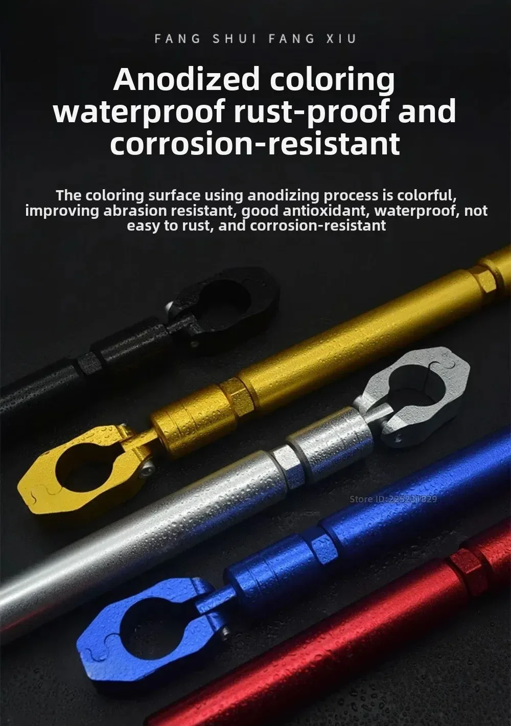 22mm Motorrad Lenker Griff Grip Einstellbare Querstange Balance Halterung Lenkrad Verstärken Ersatz Stange Expansion – Detail 5
